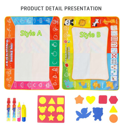 

Omew Water Doodle Mat Water Drawing Painting Mat Larger Size 120 X 90cm Mess-Free Water Magic Mat for Kids Boys Girls