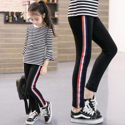 

Kids Girl Pants New Fashion Sports Leggings for Girls Solid Color Pencil Pants Kids Leggings Pants Kids Sport Trousers Outwear