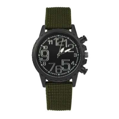 

〖Follure〗New Men Watch Retro Design Nylon Band Analog Alloy Quartz Wrist Watch