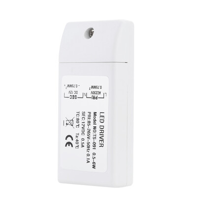

6W LED Driver Transformer Converter 240V 50 60Hz to DC 12V Replacement for LED Strip Lighting MR16 MR11