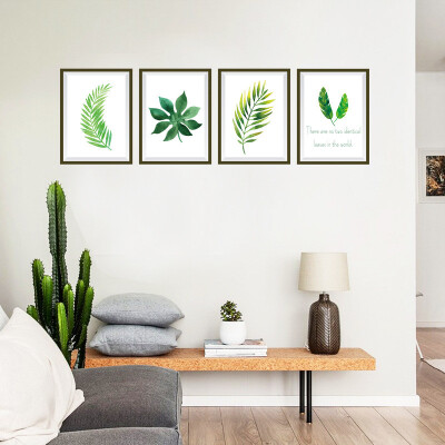 

Gobestart Plant Leaves Art Vinyl Mural Home Room Decor Wall Stickers