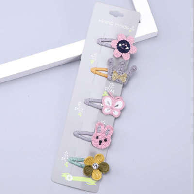 

5 Pcs Girls Hair Accessories Hair Clips Cute Cartoon Design Princess Hair Pin Set Children Hairpin