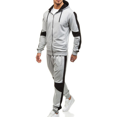 

Mens Suit Hooded Sweater Casual Suit Autumn And Winter Long-sleeved Hooded Sweatshirt Trousers