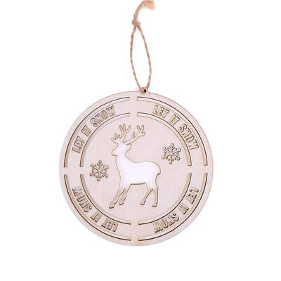 

Toponeto DIY Wooden Pendant Ornaments for Christmas Tree&Party Decorations