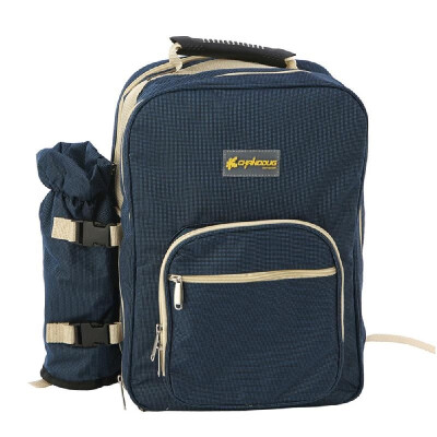 

Outdoor 4 Persons Picnic Backapck Rucksack Portable Camping BBQ Lunch Bag with Tableware Set Picnic Bags