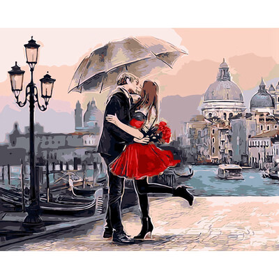 

DIY Painting By Numbers Home Decor For Living Room Canvas Oil Figure Painting Valentines Day Gifts