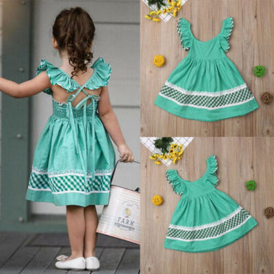 

Princess Dress Baby Kids Girl One-piece Tutu Dress Evening Party Clothes Outfits