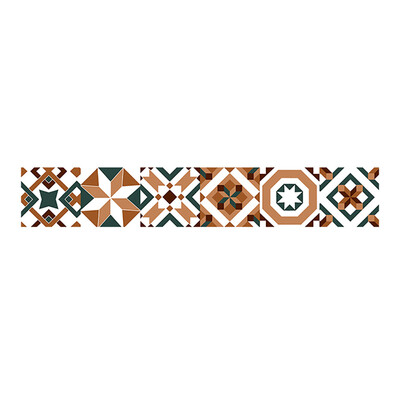 

Gobestart 20x500cm Adhesive Tile Art metope Wall Decal Sticker DIY Kitchen Bathroom Decor