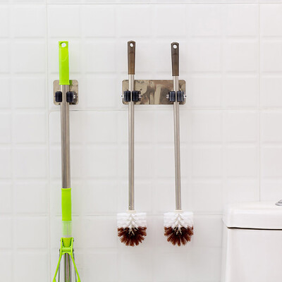 

〖Follure〗2PC Wall Mounted Mop Umbrella Holder Brush Broom Hanger Storage Rack