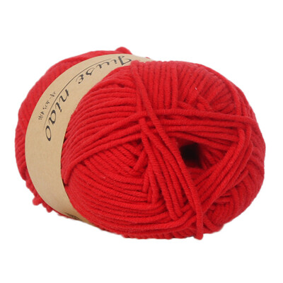 

Toponeto 1PC 50g Chunky Colorful Hand Knitting Baby Milk Cotton Crochet Knitwear Wool A