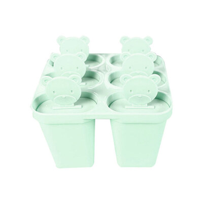 

6-slot Ice Cream Lolly Pop Mold DIY Maker Mould Tray Pan Kitchen Tool with Lid