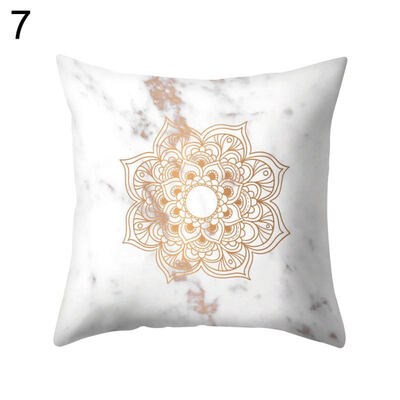 

Cartoon Buddha Lotus Pillow Case Waist Throw Cushion Cover Car Office Home Decor