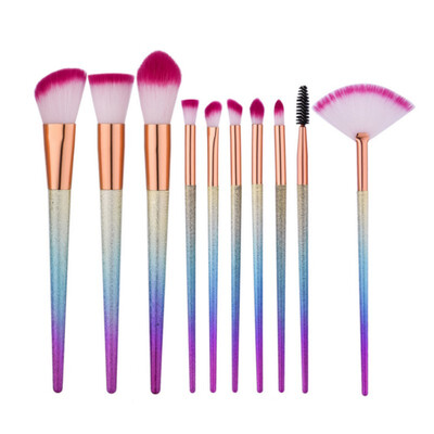 

15PCS Portable Gradient Color Handle Makeup Brush Set Eyeshadow Eyebrow brush Powder Brushes Cosmetic Tool