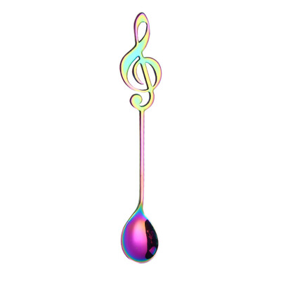 

Gobestart Colorful Spoon Handle Spoons Flatware Ice Cream Drinking Tools Kitchen Gadget BK