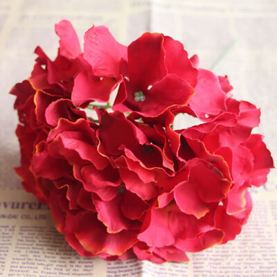 

New 1 Bunch Flores Artificial Silk Flower Bouquet Wedding Party Home Decoration Floral Hydrangea Flores Artificiales