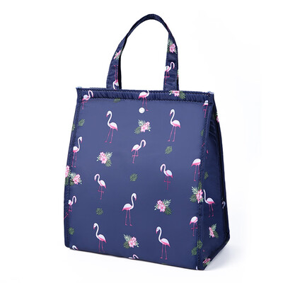 

Reusable Lunch Bag Flamingo Insulated Tote Bag for Women Men School Office