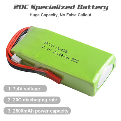 

2S 74V 2800mAh 20C Lipo Battery for RADIOLINK RC3S RC4GS RC6GS Remote Controller