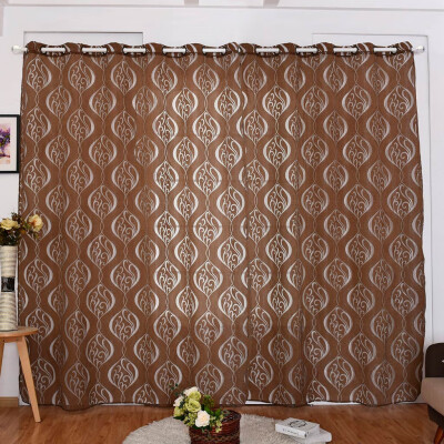 

Gobestart New Simple Rural Wind Hook Hook Bubble Cut Flower Pattern Curtain Curtain