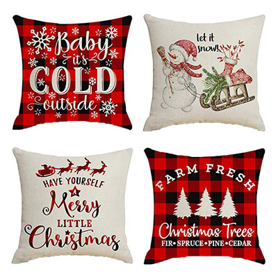 

Tailored 4Pcs Home Decor Cushion Cover Graffi Style Throw Pillowcase Pillow Covers
