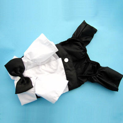 

Western Style Mens Suit & Bow Tie Clothes for Small Pet Dogs Clothes Puppy Apparel Jumpsuit