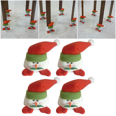 

Tailored 4PCS Christmas Chair Leg Foot Cover Table Decoration for Party Dinner Xmas
