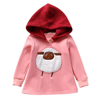 

Autumn Casual Baby Girls Cartoon Print Long Sleeve Hoodie T-shirt Dress Kids Toddler Sundress