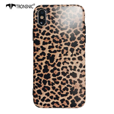 

Tronsnic Leopard Fashion Phone Case for iPhone  MAX Soft Brown Hot Case Luxury Covers Capa Girls