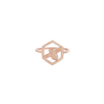 

Olivia burton UK import ring bee pearl open ring ring personalized jewelry Tanabata OBJ16AMR06