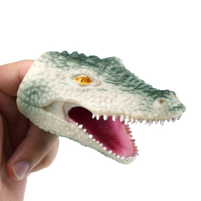 

〖Follure〗33in Crocodile Finger Puppet Baby Infant Kid Toys Silica Gel Spoof