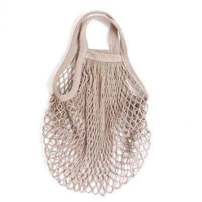 

4036Cm Foldable Shopping Bag Reusable Thickened Large Unisex Fabric Mesh Woven Net Hand Bags Tote Grocery Cloth Bags Pouch
