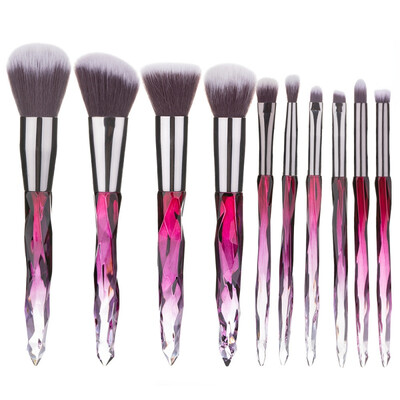 

10pcsset Pro Cosmetic Brushes Suit Portable Travel Makeup Brushes For Outdoor Beauty Tools Kit