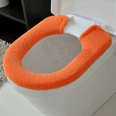 

〖Follure〗Bathroom Toilet Seat Closestool Washable Soft Thicken Warmer Mat Cover Pad