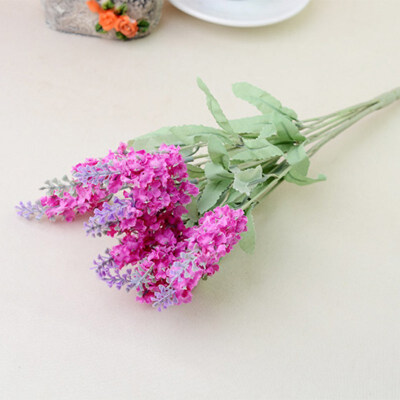 

1x 10 Heads Artificial Lavender Silk Flower for Bouquets Wedding Home Party Decor 1 Bouquet Mini lavender