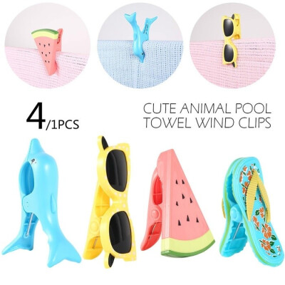 

41Pcs Beach Towel Clips Cute Daily Towel Clip Sunbathing Mattress Pool Towel Wind Clip