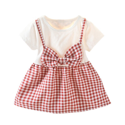 

Princess Baby Girl Dress Party Birthday Dress Baptism Vestido Infantil Bow Plaid Tulle Party Dresses Newborn Clothes 1-4 Years