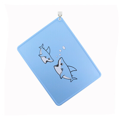 

Gobestart Silicone Placemat Insulation Table Mat Pot Mat Shark Cartoon Child Placemat