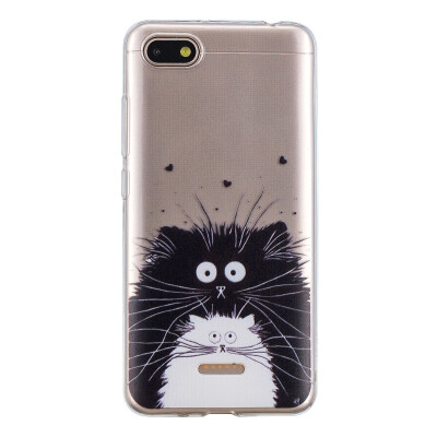 

MOONCASE Millet Red Rice 6A High Translucent TPU - Black&White Cat