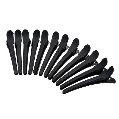 

12Pcs Sectioning Clips Plastic Hair Clamp Grips Hairdressing Styling Salon Tool