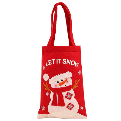 

Christmas Gift Bag Cartoon Tote Bag Children Santa Snowman Elk Candy Bag For Party Decor