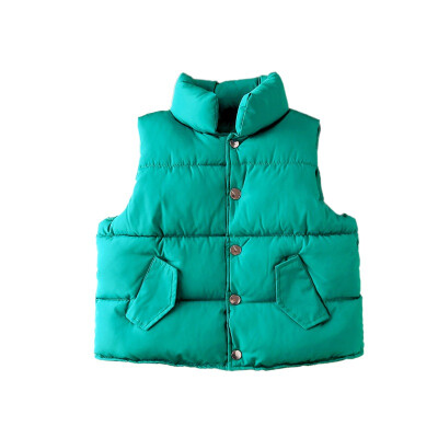 

Autumn Winter Baby Kids 1-10Y Boy Girl Polyester Cotton Vest Coat Letter Printed Light Cotton-Padded Down Sleeveless Vest Jacket