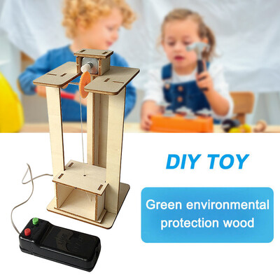 

YIWULADIY Assemble Electric Lift Toys Kids Science Experiment Material Kits Toys Gift