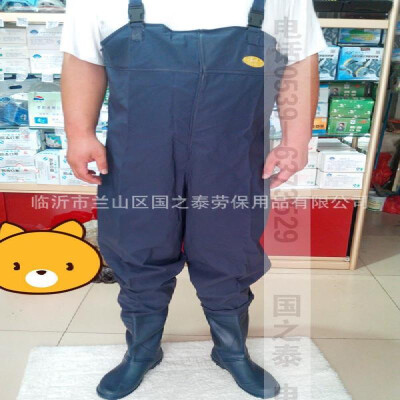 

Batch Yongting brand high-grade rubber&plastic wear fishing clothing conjoined water pants catching&filling labor insuranc