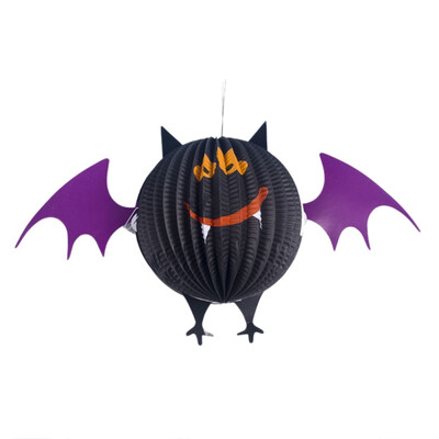

Halloween paper flower pull ghost decoration pull flag vampire bat holiday party supplies