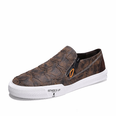 

Mens Shoes Fashion Casual Shoes Light Loafers Breathable Shoes For Men Slip On Brown Black Size 38-44