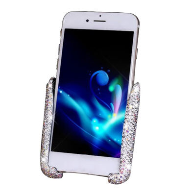 

For IPhone Android Bling Crystal Rhinestone Car Phone Mount Air Vent Holder Stand