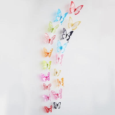 

18pcslot 3d Effect Crystal Butterflies Wall Sticker Beautiful Butterfly for Kids Room Wall Decals Home Decoration On the Wall