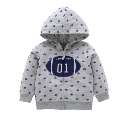

Solid Cotton Comfort Boby Boys Girls Spring Printed Hooded Outerwear Long Sleeve Toddler Hoodies Pullover