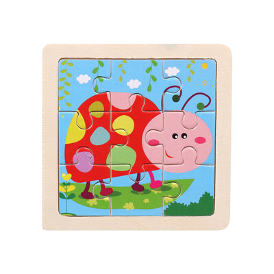 

Siaonvr Wooden Kids 16 Piece Jigsaw Toys Education And Learning Puzzles Toys