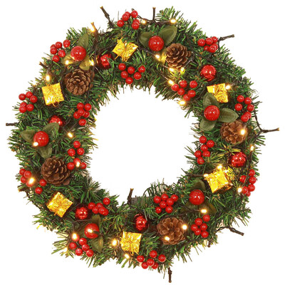 

Tailored Christmas Balls Wreath Door Wall Ornament Garland Decoration