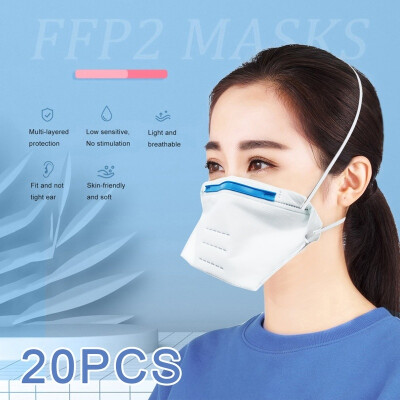 

20PCS FFP2 Mask Dust Pollution Masks Unisex Outdoor Face Mask